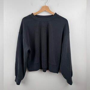 Lululemon Women Softstreme Perfectly Oversized Cropped Crew Sweater Size 8